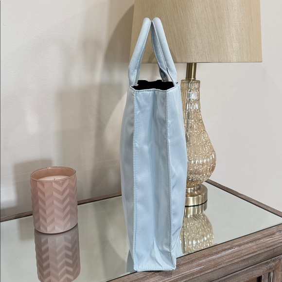 NEW Authentic Miu Miu Luxury Brand Beauty Tote Blue & Black, Large Size - Picture 9 of 10